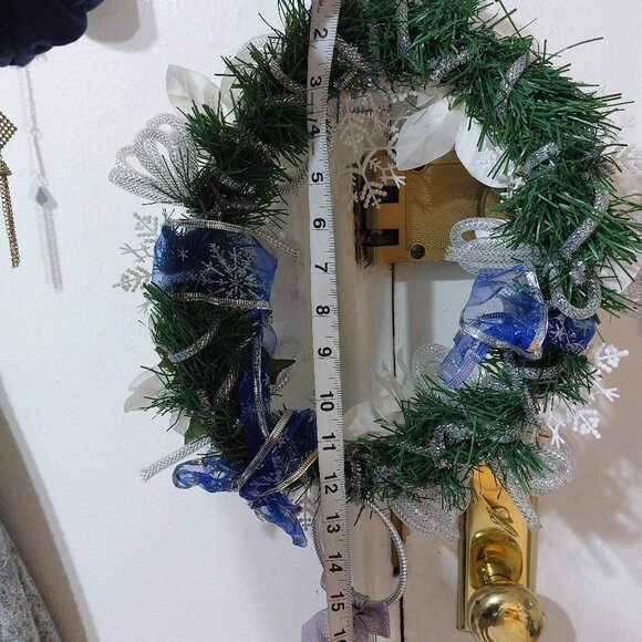 Handmade DIY Holiday Festive Wreath Xmas Holiday Decor Happy Greetings - Picture 5 of 8